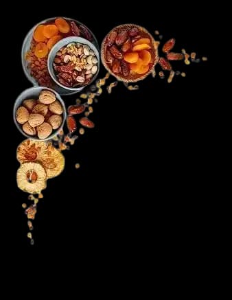 Healthy dry fruits mix with almonds, cashews, dates and figs